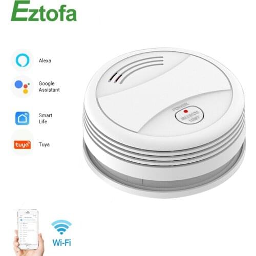 Wifi Smart Smoke Detector Remote Control Tuya Smart Life APP Smoke Sensor Wireless Alarm Detector Systems Security rookmelder