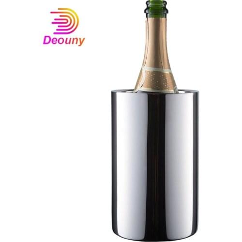 DEOUNY Wine Chiller Bucket Champagne Insulated Ice Bucket Wine For All 750ml Bottles Cooler Buckets Keep Cold