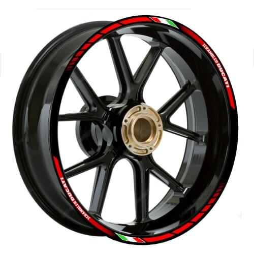 Applicable to Ducati 696/821/848/899/1199/1299 motorcycle waterproof reflective sticker refitting personalized 17-inch wheel
