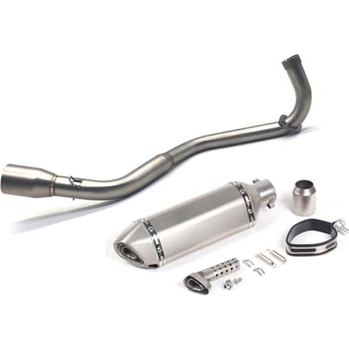 Motorcycle exhaust muffler contact Middle Pipe slip-on with Escape Motoo Exhaust Pipe For honda grom M3 MSX125 GROM