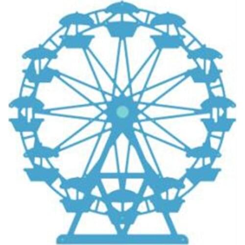 YINISE Metal Cutting Dies For Scrapbooking Stencils Ferris Wheel DIY CUT Album Paper Cards Decoration Embossing Folder Die Cuts