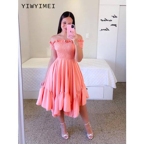 Пышные летние платья YIWYIMEI China At AliExpress