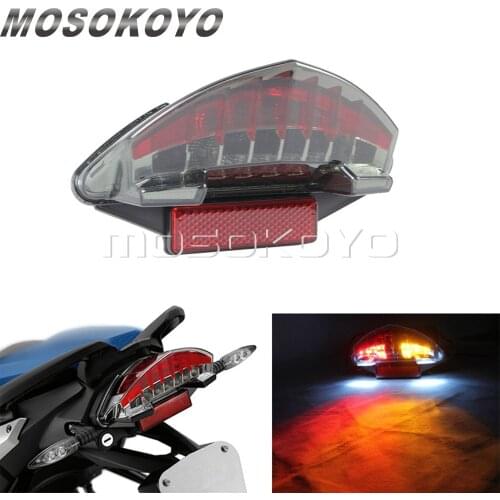 Smoke Motorcycle LED Taillight Brake Light Turn Signal Flasher for BMW R1200GS ADV F800 S ST GT R 2003-2014