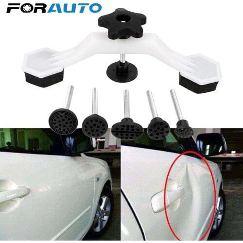 1 Set Body Damage Pulling Fix Tool Glue Tabs Car Dent Repair Tools Hand Repair Tools Kit Car Dent Removal Pulling Bridge Puller