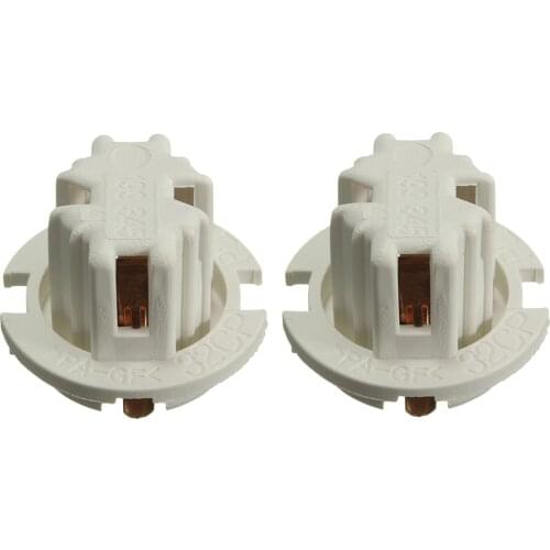 2x Car Auto Rear Tail Light Lamp Bulb Socket Holder Polypropylene for BMW X5 E53 E70 OEM 63216943036 White