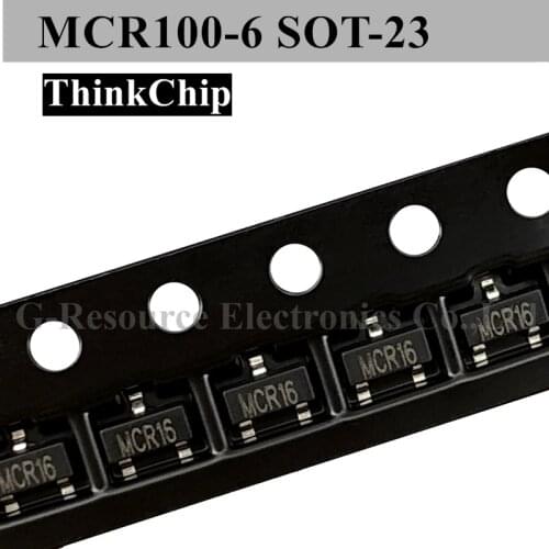 20 pcs) MCR100-6 SOT-23 SMD SCR rectifier Silicon Controlled Rectifiers (Marking MCR16)