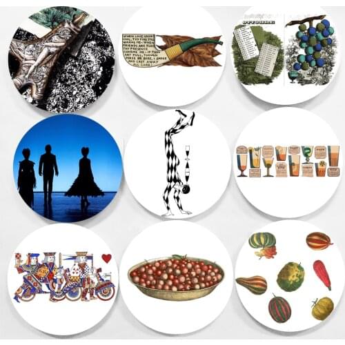 2020 Most Popular Art Plate Italy Design Circular Glass Wall Plate Home Bar Restaurant Wall Decoration Handicrafts