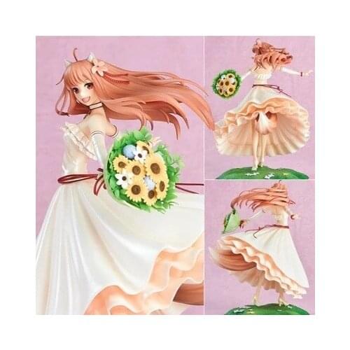 2021 24cm Spice and Wolf Holo marry Wedding dress Action figure toys doll Christmas gift no box