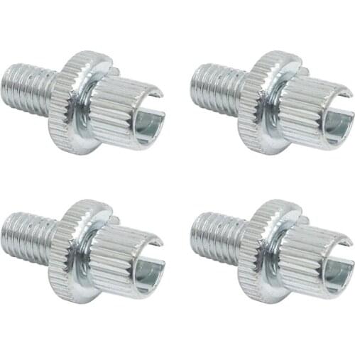 4pcs 8mm M8 Universal Chrome Metric Cable Adjuster Motorcycle ATV Clutch Aluminum Brake For Honda 34-67082