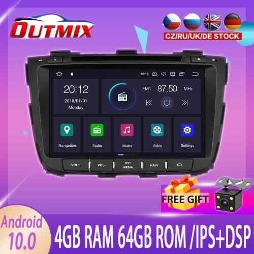 PX6 DSP 4+64 Android 10.0 Car Radio Multimedia DVD Video Player GPS For Kia Sorento 2012-2015 GPS Navi stereo free map Head Unit