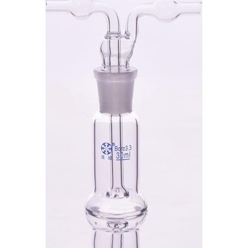 Monteggia gas washing bottle ,Capacity 30ml,Lab Glass Gas Washing Bottle muencks,Shisha hookah
