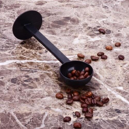Black 10g Coffee Espresso Spoon Measuring Scoop Tamping Spoon Kitchen Supplies