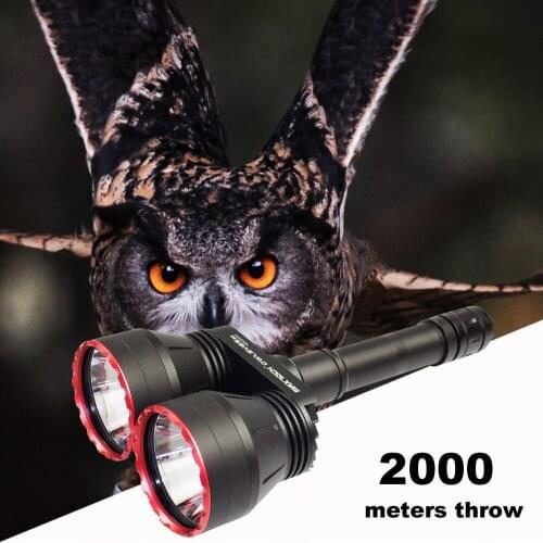 MAXTOCH OWLEYES W2, Upgraded dual-head hunting torch, Constant Output,2250 meters max beam distance, long range hunt light