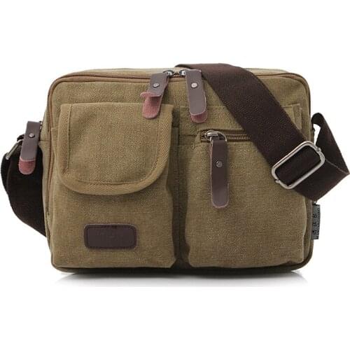 Autumn New Canvas Bag Mens Shoulder Bags Retro Casual Messenger Bag men handbags bolsos de hombre men bag travel crossbody bags