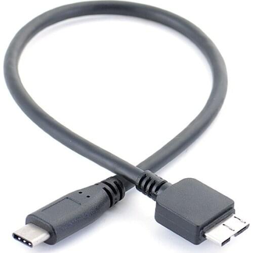 Type-C to micro USB3.0 mobile computer OTG data cable connected to mobile hard disk data cable
