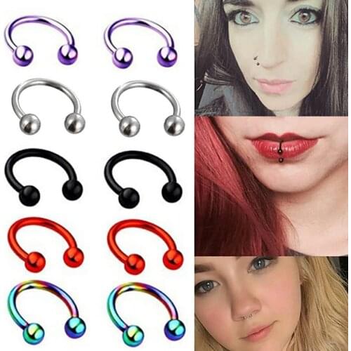 1Pc Fake Nose Ring For Women Punk Septum Clicker Body Labret Ear Rings Piercing Jewelry Faux Nariz Percing