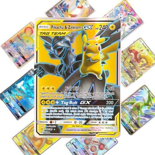 2019 NEW 10-324 Game Collection trading GX pokemon cards For Funs Children English Language Toy