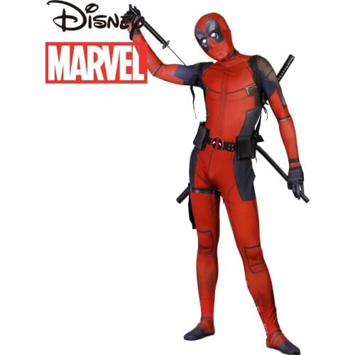 Disney Marvel Deadpool Halloween Costume Adult Child Cosplay Cool Movie Cosplay Costume Cosplay One-piece
