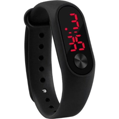 Male Famale Casual Sports Bracelet Watches Durable LED Electronic Digital Comfortable Silicone Wrist Watch