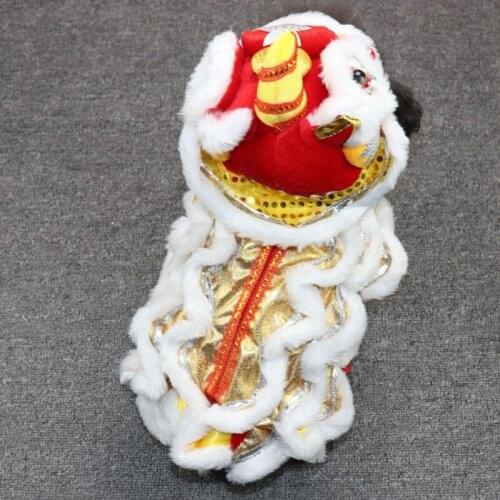New Year Teddy Dog Clothes Coat Winter Puppy Costume Pet Lion Dance Clothing Small Dog Dragon Party Cosplay Costume Jackets