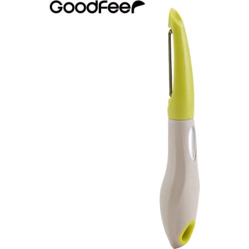 Straight Peeler with Firm Grip Stainless Steel Blade Easy Operating Orange Peeling Tool Fruits Slicing Kitchen Utensils Goodfeer