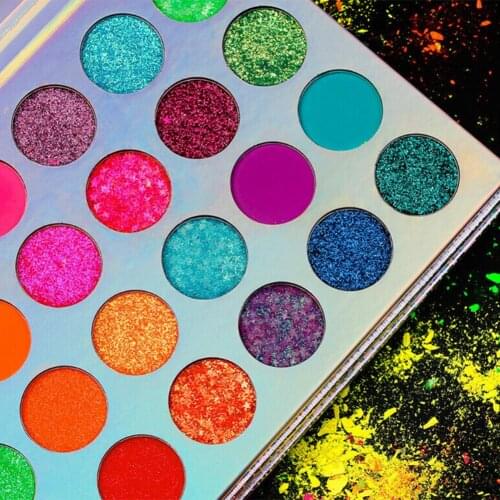 Beauty Glazed 24 Color Glitter Matte Eyeshadow Palette Makeup Glitter Pigment Smoky Eyeshadow Palette Waterproof Cosmetics TSLM2