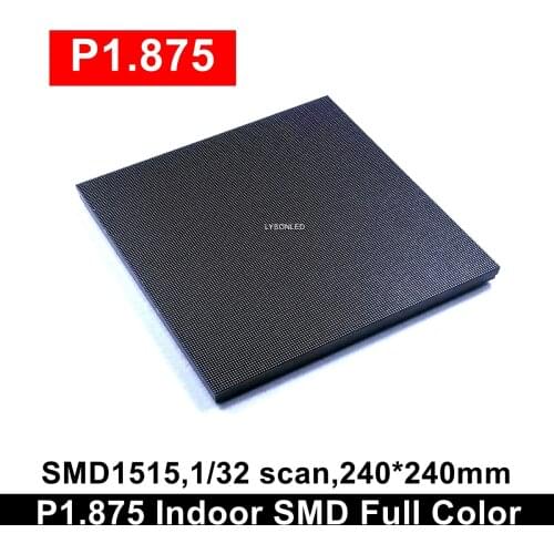 P1.875mm Indoor SMD Full Color Led Module 240x240mm , High Resolution Monitoring Room LED Video Display Screen Panel