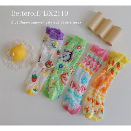 Embroidery Clear Socks Transparent Thin Summer Sexy Retro Lace Mesh Women Girl Elastic Wave Funny Short Ankle Socks Leg Warmers