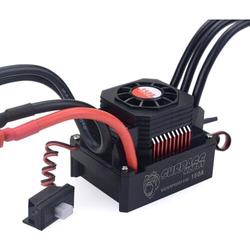 High Quality SURPASSHOBBY KK 150A ESC Waterproof Electric Speed Controller for 1/8 RC Car 4076 4068 Brushless Motor