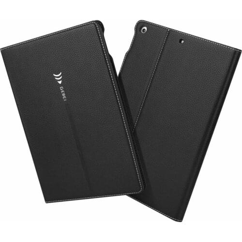 Luxury Business Smart Cover for Apple new iPad 2017 2018 A1822 A1893 Stand Genuine Leather Cowhide + TPU Case Tablet PC +pen