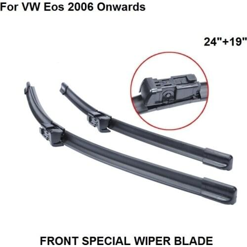 CAR Wiper Blade For VW Eos 2006 Onwards 24''+19'' High Quality Natural Rubber Clean Front Windshield
