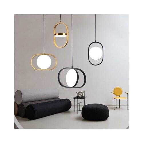 Nordic hanging ceiling lamps deco maison rope living room LED pendant lights pendant lights luminaire suspendu