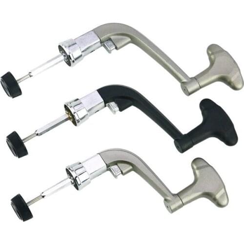 Universal semi-metal Power Handle Fishing Reels Crank Rock Arm Spinning Wheel Grasp Random Color