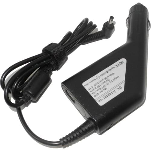 19V 2.37A 45W 4.0*1.35mm Laptop Dc Car Power Adapter Charger For Asus UX21A UX31A UX32A UX32V X553M X553MA 5V 2.1A USB Charger