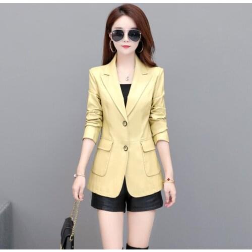 Plus Size 4XL Leather Jacket Women New 2021 Womens Leather Clothing Short Slim Motorcycle Leather Coat Female Jackets Black