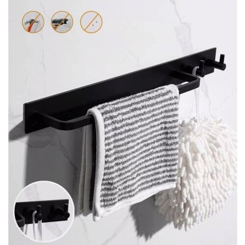 1Pc Creative Aluminum Wall-mounted BathroomTowel Rack Kitchen Washcloth Hanger Toilet Shower Ball Storage Hanging Hooks