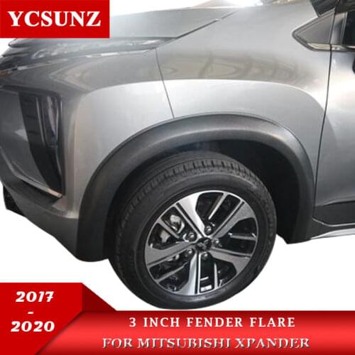3 inch fender flare wheel arch car mudguards accessories for mitsubishi xpander 2017 2018 2019 2020
