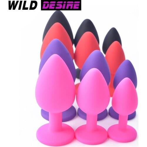 3Pcs/Set Soft Silicone Anal Plug Set Beads Anal Toys For Women Men Prostate Massager Sex Gay Anal Plug Training Set Buttplug 18