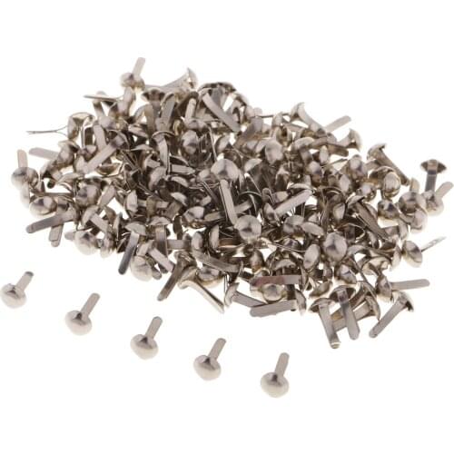 400x Round Head Metal Brad Paper Clasp for Scrapbooking Paper