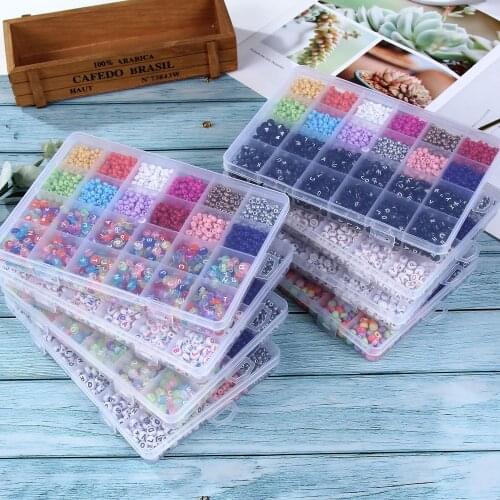 Accessories For Jewelry DIY Lobster Clasp Thread Bracelets Beads Acrylic English Alphabet Pendant Wholesale Scattered Beads Bead