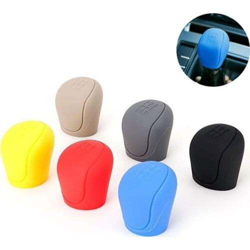 Car Gear Head Shift Knob Cover Gear Shift Handle Ball Collars For Ford Focus 2 3 4 MK2 MK3 MK4 MT 2009 - 2017