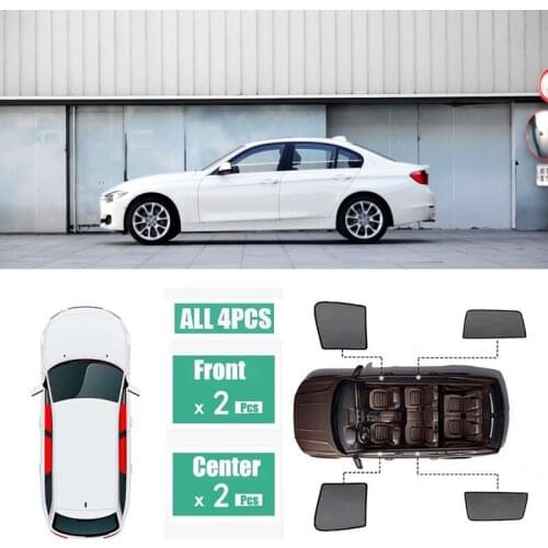 Side Windows Magnetic Sun Shade UV Protection Ray Blocking Mesh Visor Fit For BMW 3 Series 2013-2018