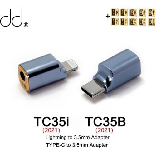 DD ddHiFi TC35i Adapter Lighting to 3.5mm Adapter Audio Cable for Apple iphone ipad 6 7 8 x 11 pro plus mobile phone