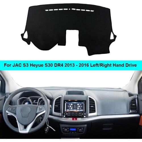 For JAC S3 Heyue S30 DR4 2013-2016 2 Layers Car Dashboard Cover Carpet Carpet Cape Sun Shade Dash Board Dashmat 2015 2014