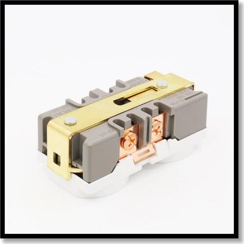 HIFI US AC Power Duplex Receptacle Wall Outlet Socket Copper Plated