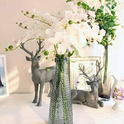 Hot Sale !6 Colors Artificial Butterfly Orchid Flower 1 Piece Wedding Home Decor Fake Cloth Flower Artificial Plants For Office