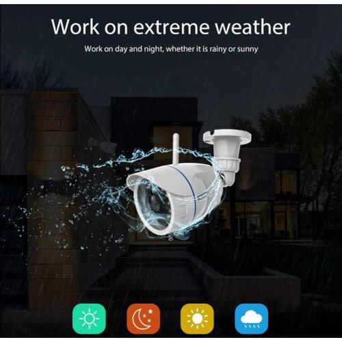 IP Camera Outdoor WiFi Home Security Camera 720P Wireless Surveillance P2P Cam Built-In Infrared Cutting Can See The Real Color