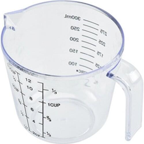 Measuring Device Pink/Blue/Clear Plastic Measuring Cup Clear Scale Show 300ml Transparent Mug Pour Spout