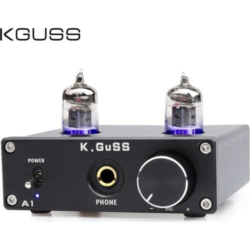 KGUSS A1 MINI 6J1 audio tube bile headphone amplifier NE5532 6K4 headphone amp