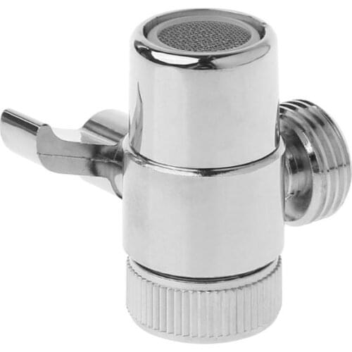 Brass 3-way Diverter Valve Faucet Connector Adapter Three Head Function Switch